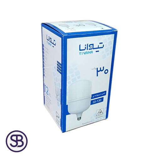 قیمت و خرید لامپ ال ای دی 30 وات تیوانا رنگ مهتابی مدل استوانه ای با کیفیت و گارانتی اصالت کالا و ارسال به سراسر کشور با ضمانت مرجوعی کالا تا 7 روز | سهند بی استور