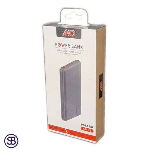 20 قیمت و خرید پاوربانک آکو مدل AP-26 با ظرفیت 10000 میلی آمپر ساعت | سهند بی استور