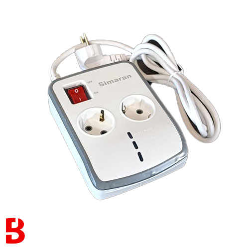 محافظ-ولتاژ-سیماران-دو-خانه1 قیمت و خرید محافظ ولتاژ سیماران مدل SM-225-N | سهند بی استور